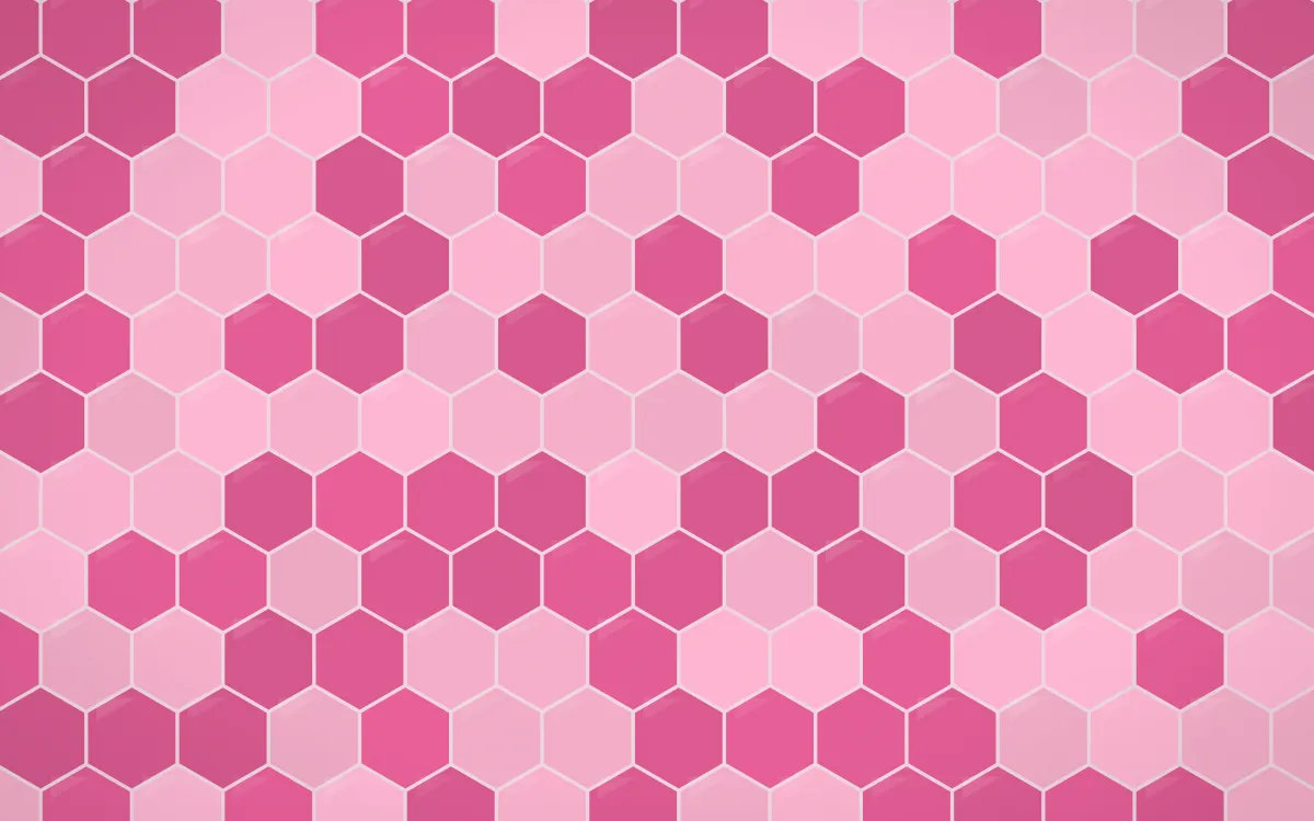 Holi Splash Hex Tiles — colourful pink tile background