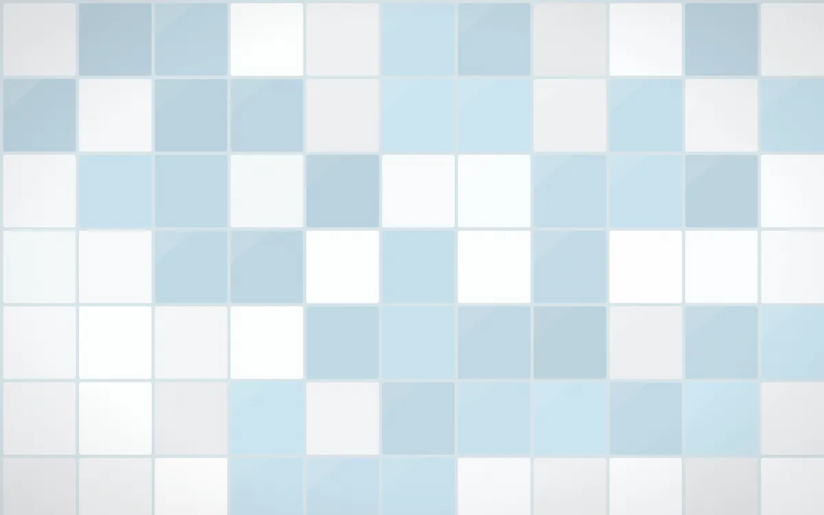 Iznik Blue Square Tiles — light white and blue tile background