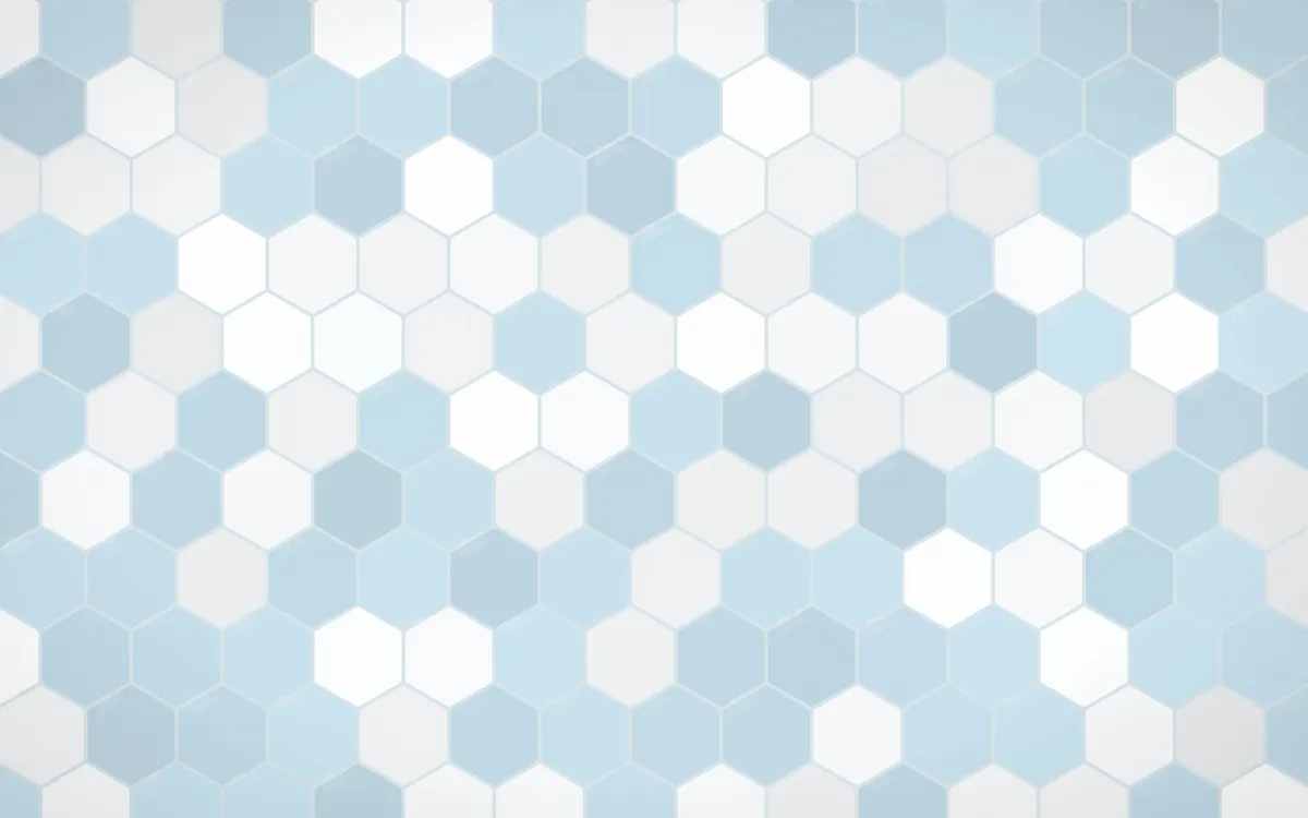Iznik Blue Hex Tiles — light white and blue tile background