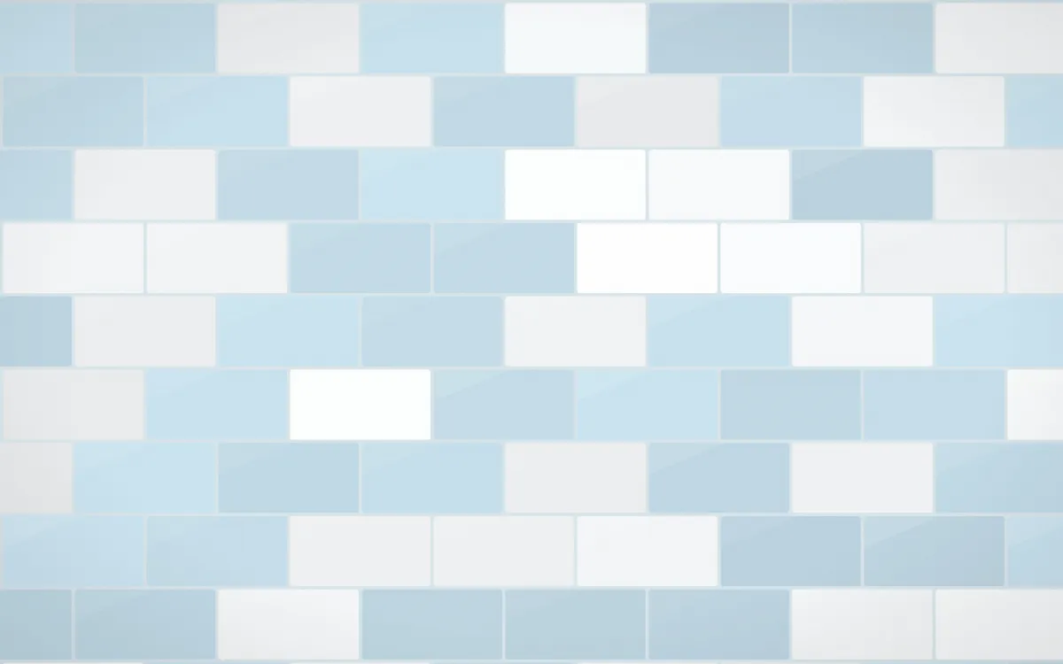 Iznik Blue Subway Tiles — light white and blue tile background