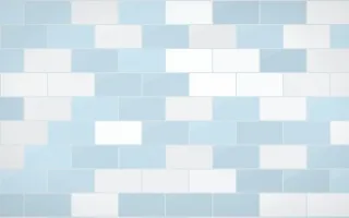 Iznik Blue Subway Tiles — light white and blue tile background