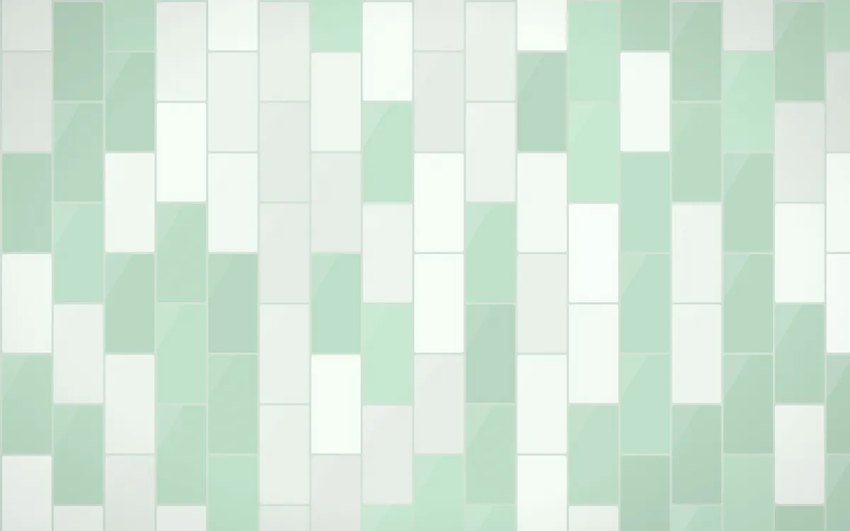 Jade Dynasty Stacked Tiles — light white and green tile background