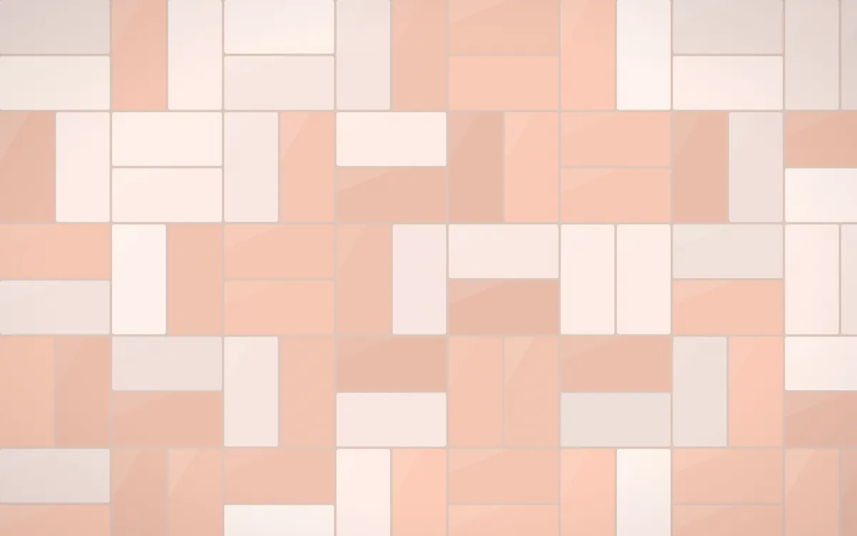 Jaipur Rose Basketweave Tiles — light orange and beige tile background