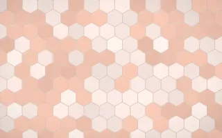 Jaipur Rose Hex Tiles — light orange and beige tile background