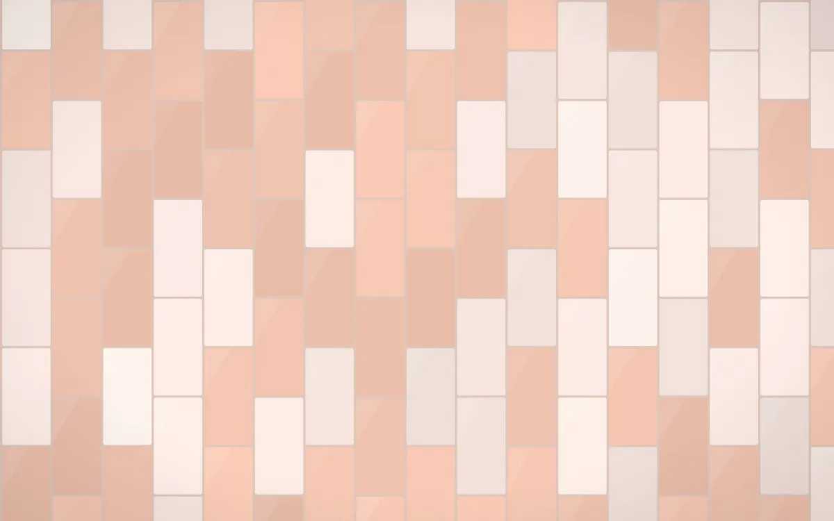 Jaipur Rose Stacked Tiles — light orange and beige tile background