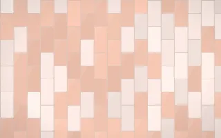 Jaipur Rose Stacked Tiles — light orange and beige tile background