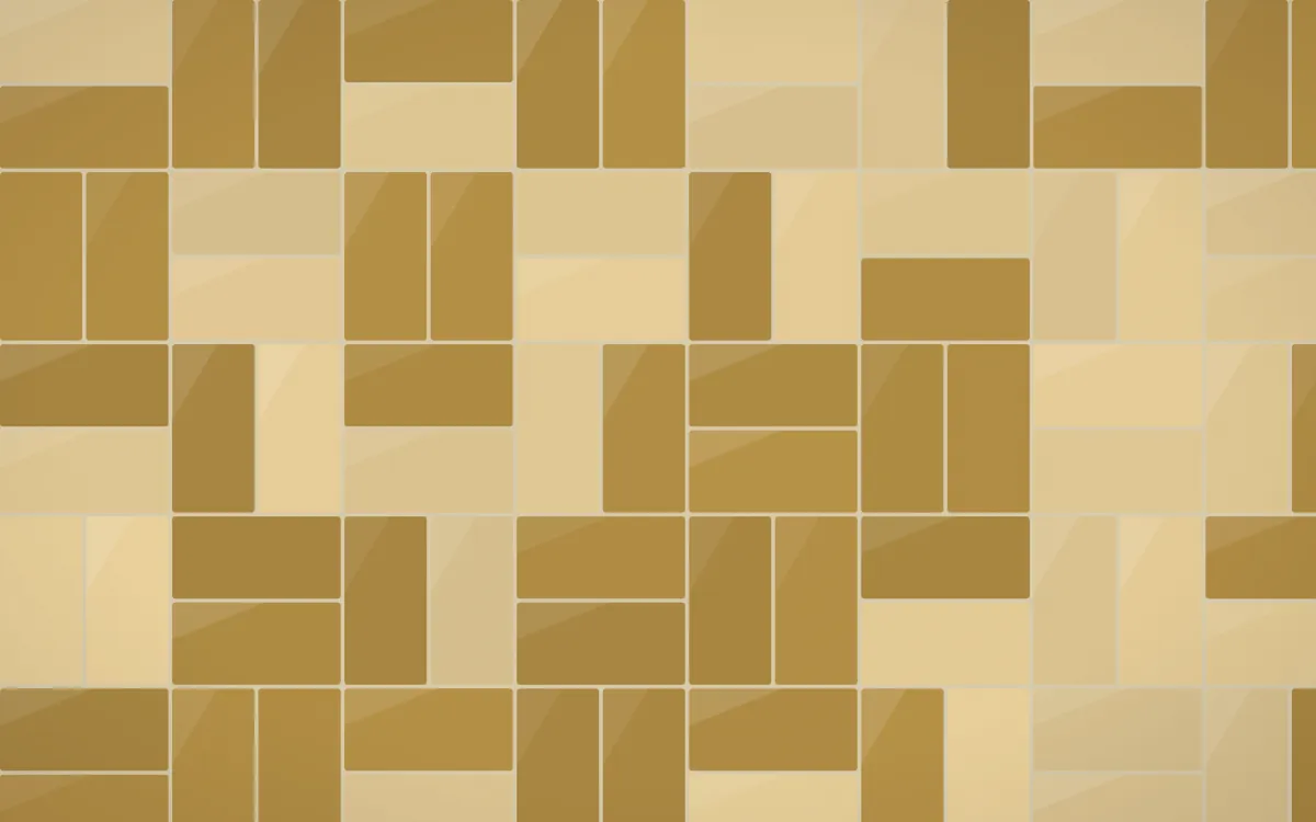 Kerala Spice Basketweave Tiles — colourful yellow, gold and beige tile background