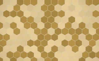Kerala Spice Hex Tiles — colourful yellow, gold and beige tile background