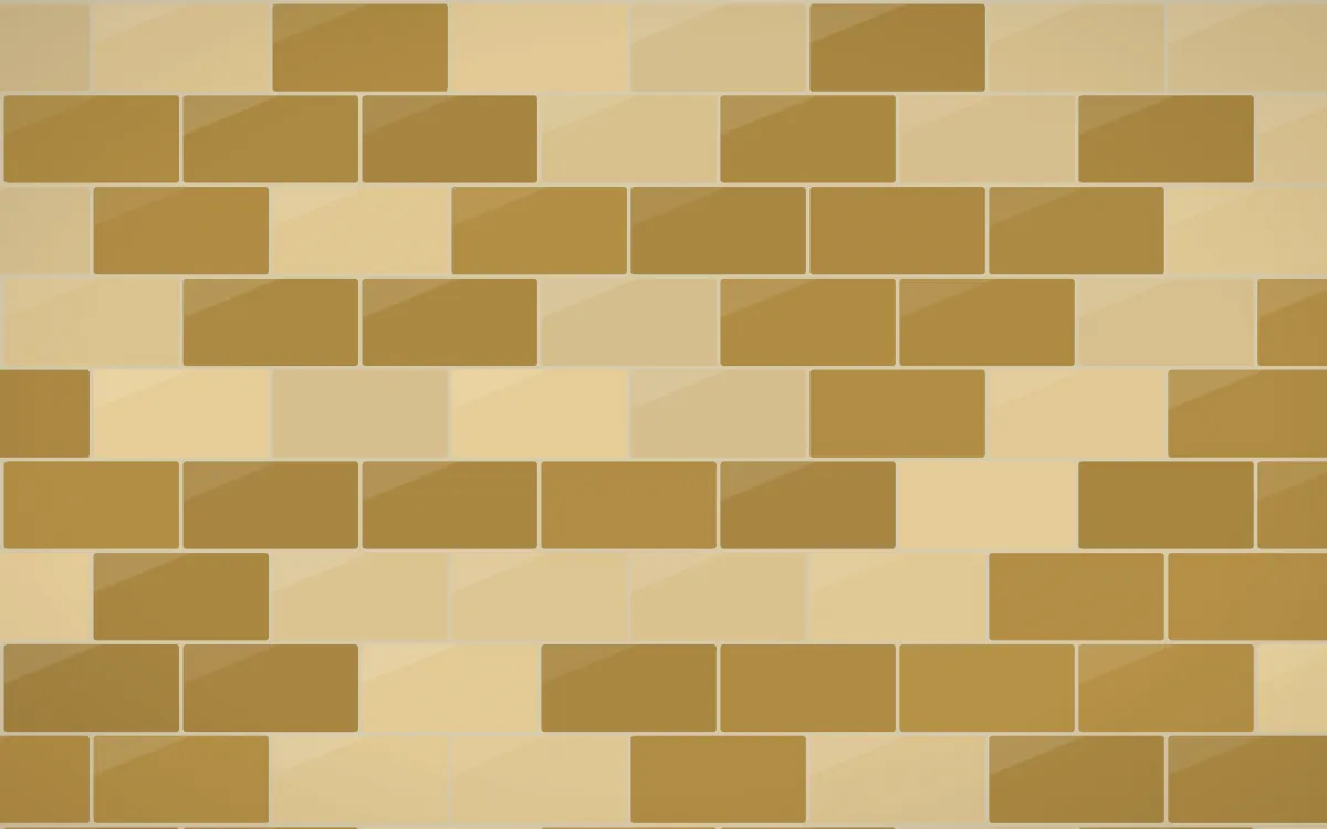 Kerala Spice Subway Tiles — colourful yellow, gold and beige tile background
