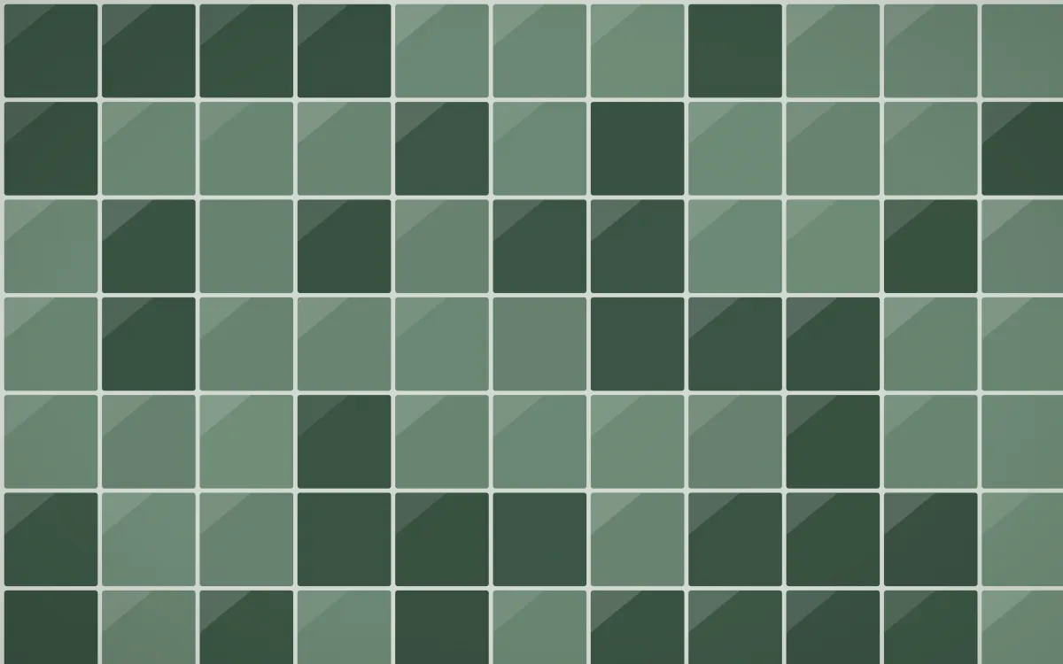 Kiwi Fern Square Tiles — dark green and grey tile background