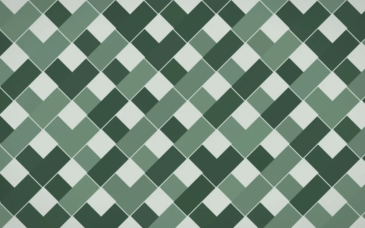 Kiwi Fern Herringbone Tiles — dark green and grey tile background