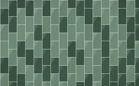 Kiwi Fern Stacked Tiles — dark green and grey tile background