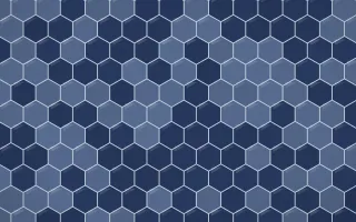 Kyoto Indigo Hex Tiles — dark blue tile background