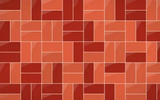 Lantern Festival Basketweave Tiles — dark orange, red and beige tile background