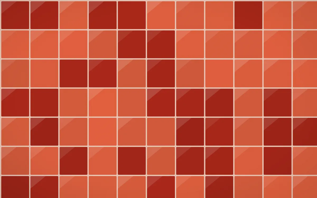 Lantern Festival Square Tiles — dark orange, red and beige tile background