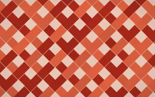 Lantern Festival Herringbone Tiles — dark orange, red and beige tile background