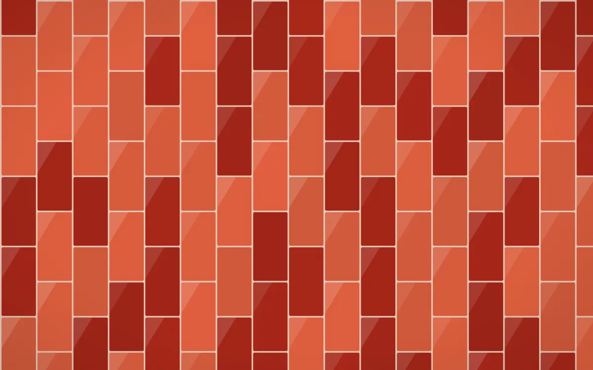 Lantern Festival Stacked Tiles — dark orange, red and beige tile background