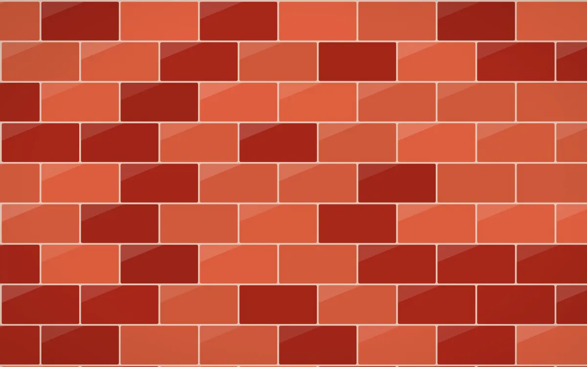 Lantern Festival Subway Tiles — dark orange, red and beige tile background