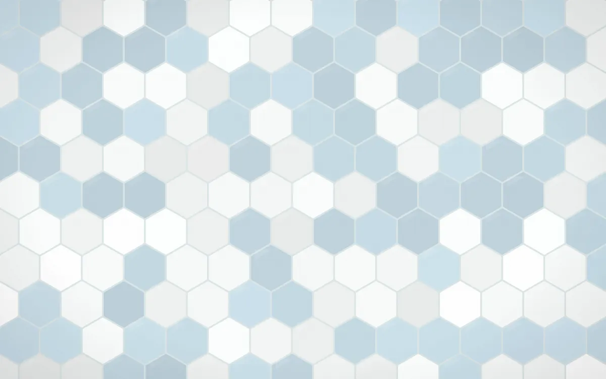 Lisbon Azul Hex Tiles — light white and blue tile background