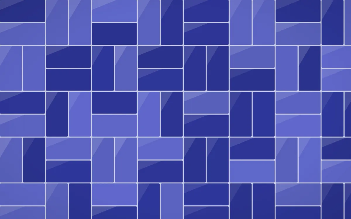 Majorelle Basketweave Tiles — dark blue tile background