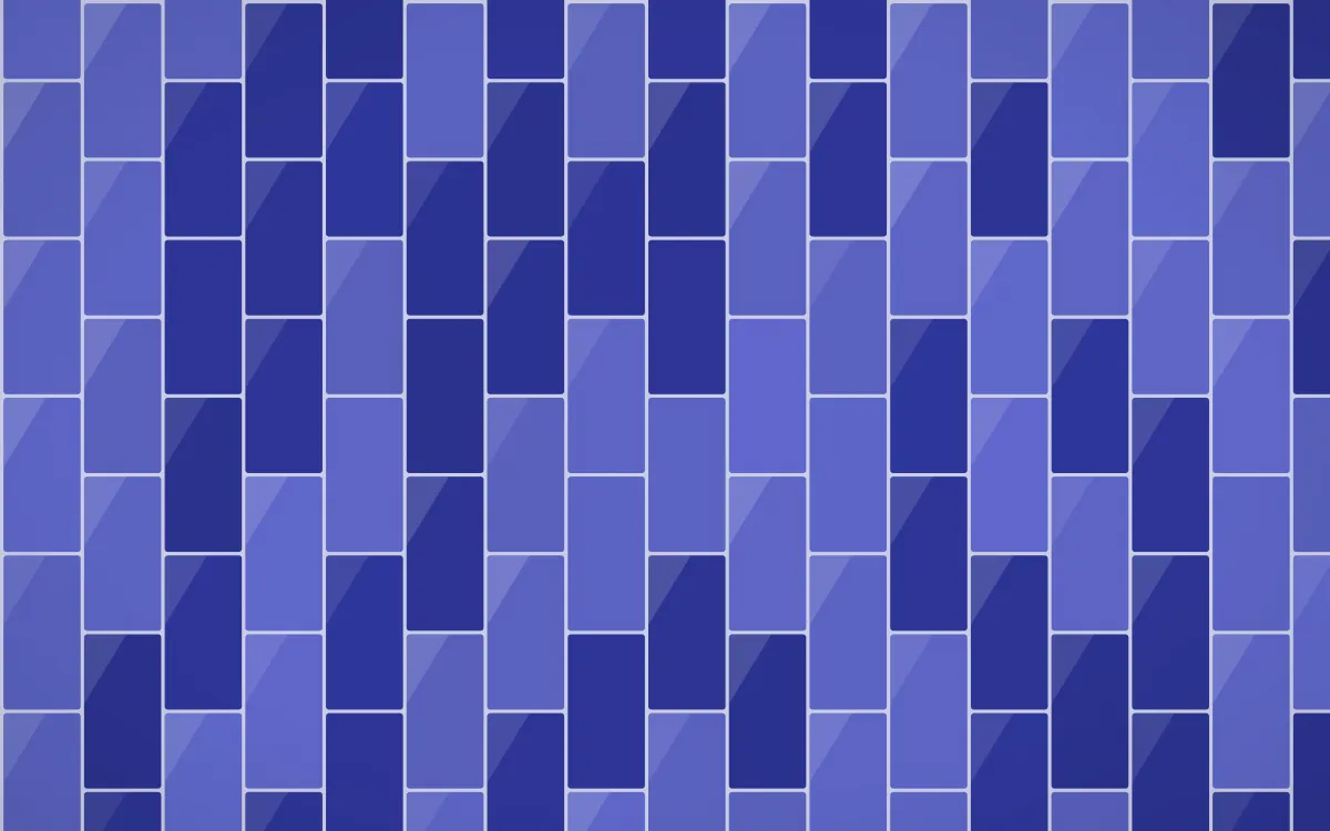 Majorelle Stacked Tiles — dark blue tile background