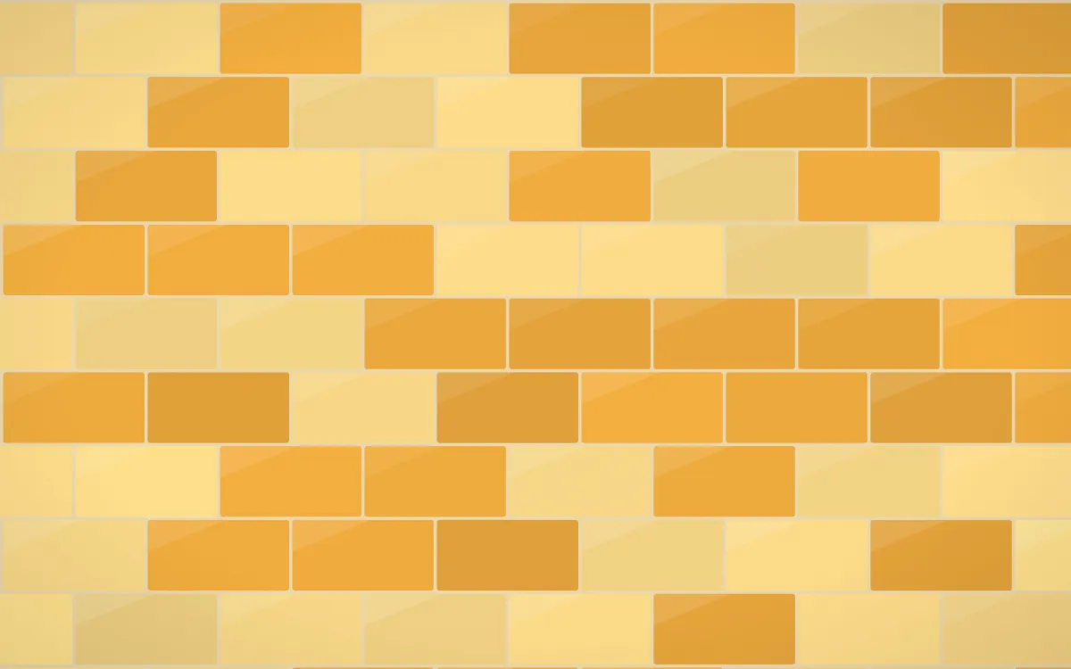 Marigold Temple Subway Tiles — colourful yellow, orange and beige tile background