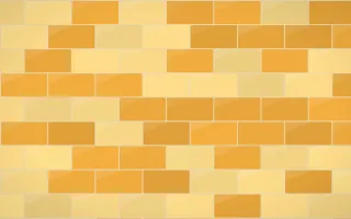 Marigold Temple Subway Tiles — colourful yellow, orange and beige tile background