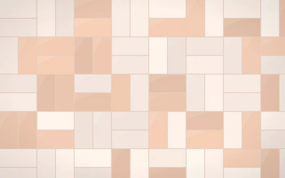 Marrakech Rose Basketweave Tiles — light beige tile background