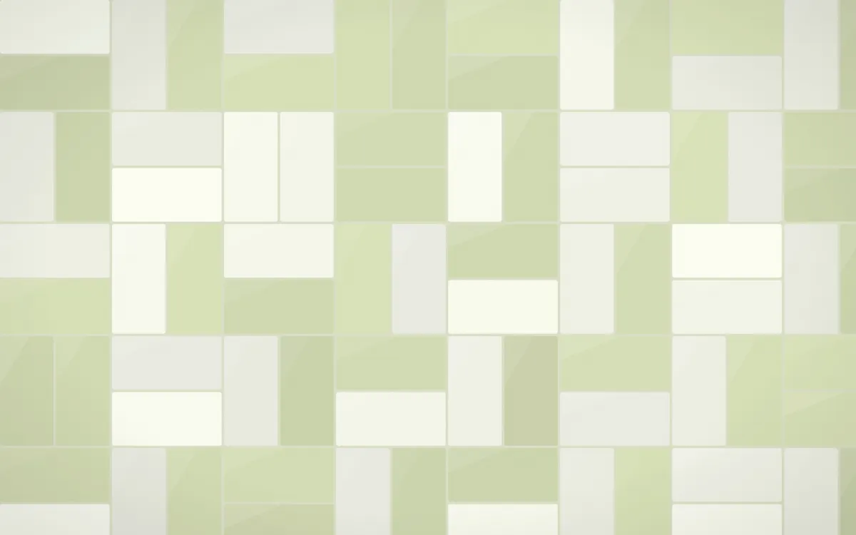 Matcha House Basketweave Tiles — light white and green tile background