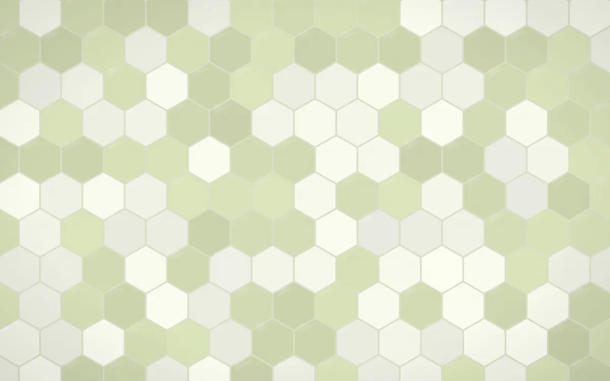 Matcha House Hex Tiles — light white and green tile background
