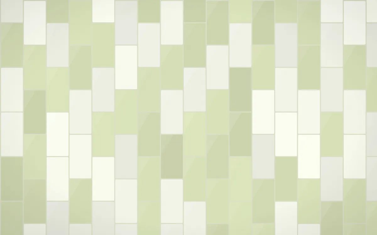 Matcha House Stacked Tiles — light white and green tile background