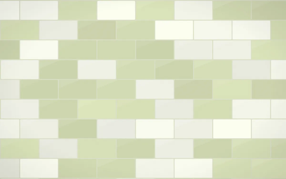 Matcha House Subway Tiles — light white and green tile background