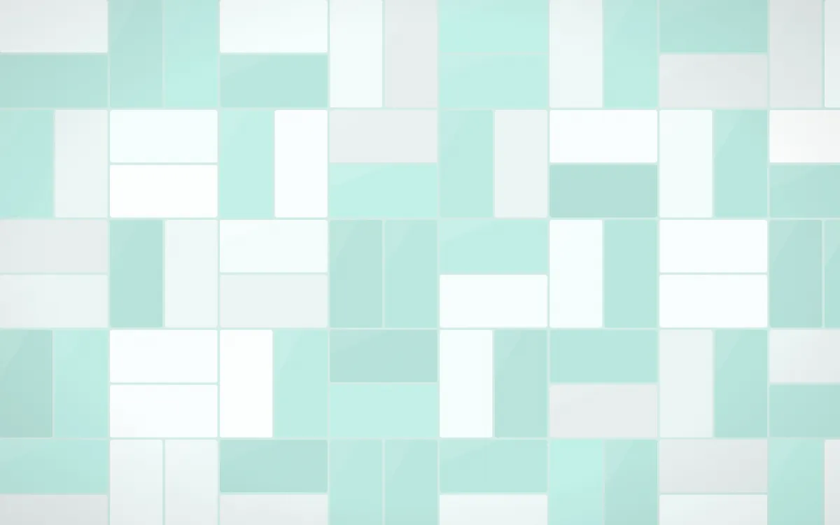 Miami Deco Basketweave Tiles — light white and teal tile background