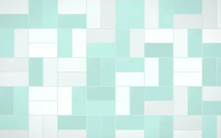 Miami Deco Basketweave Tiles — light white and teal tile background