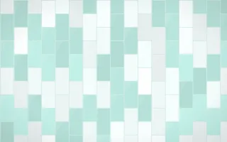 Miami Deco Stacked Tiles — light white and teal tile background
