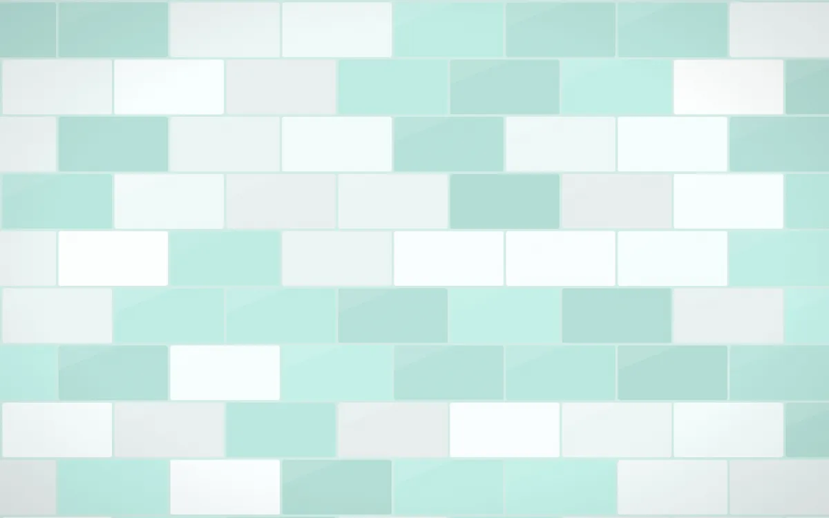 Miami Deco Subway Tiles — light white and teal tile background