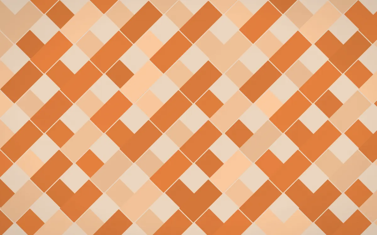 Momiji Maple Herringbone Tiles — colourful orange and beige tile background