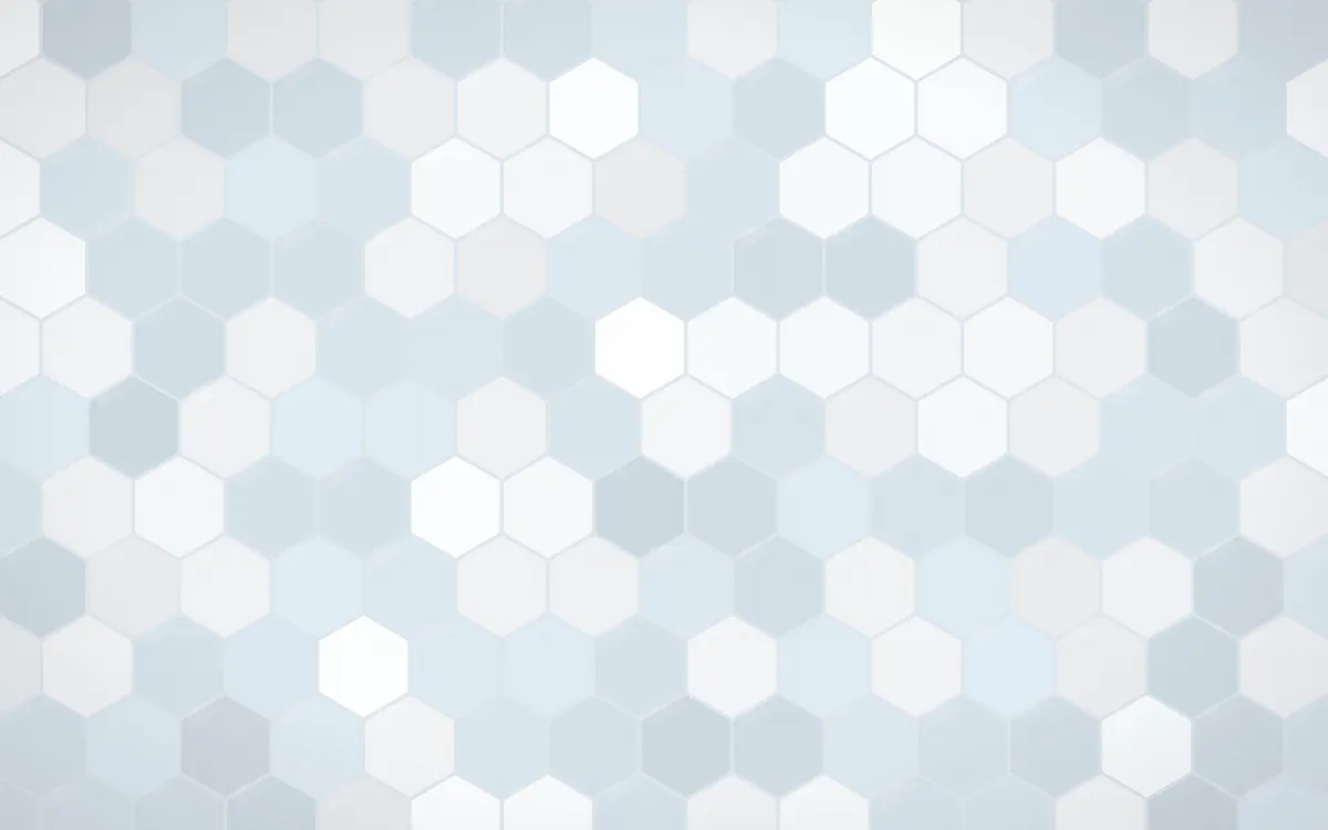 Montréal Hiver Hex Tiles — light white and blue tile background