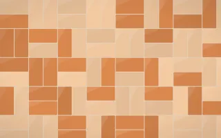 Outback Clay Basketweave Tiles — colourful orange and beige tile background