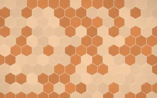 Outback Clay Hex Tiles — colourful orange and beige tile background