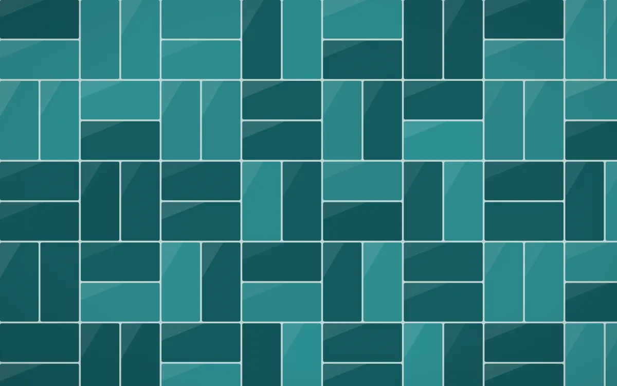Peacock Court Basketweave Tiles — dark teal tile background