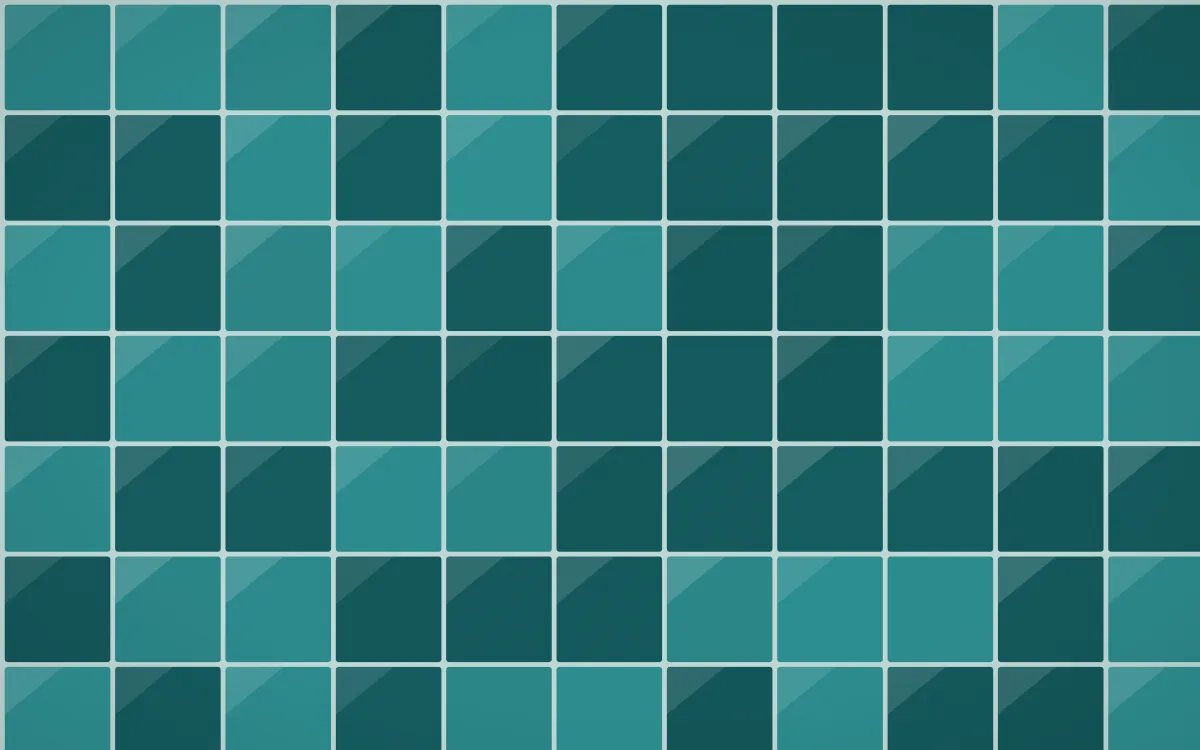 Peacock Court Square Tiles — dark teal tile background