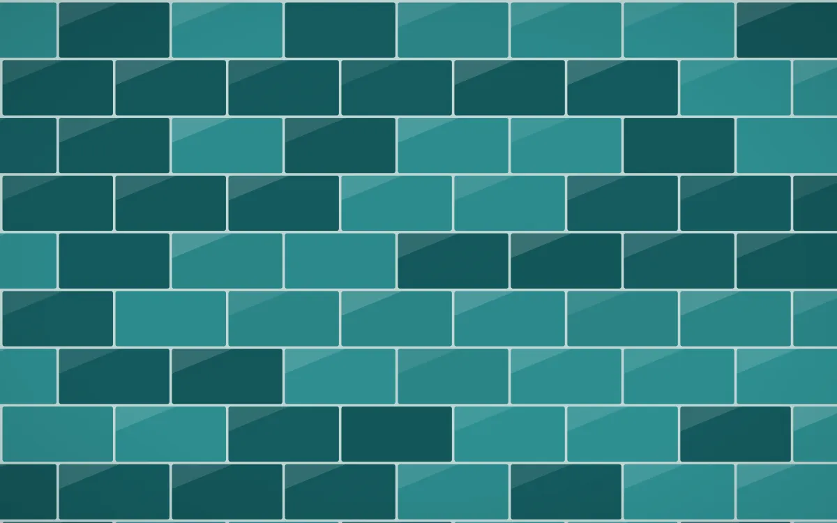 Peacock Court Subway Tiles — dark teal tile background