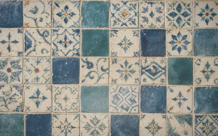 Tiles Overcast — light white and beige tile background