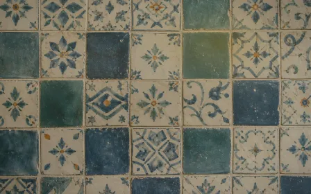 Tiles Spotlight — dark gold, brown and beige tile background
