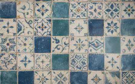 Tiles Window Light — light white and blue tile background
