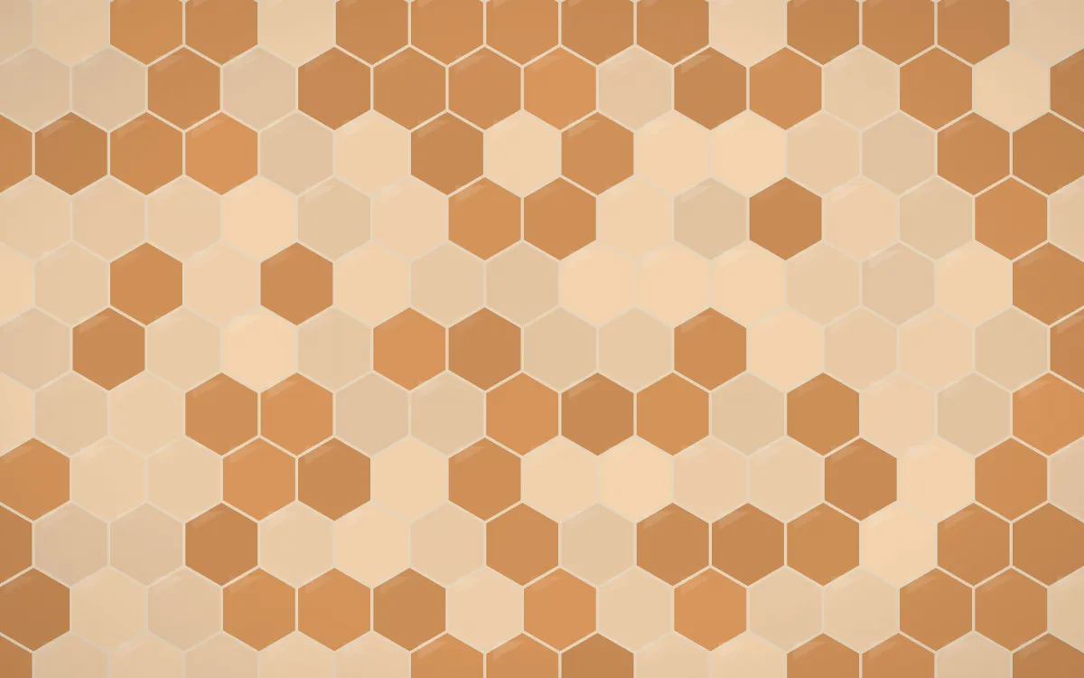 Porto Terra Hex Tiles — colourful beige and orange tile background