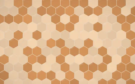 Porto Terra Hex Tiles — colourful beige and orange tile background