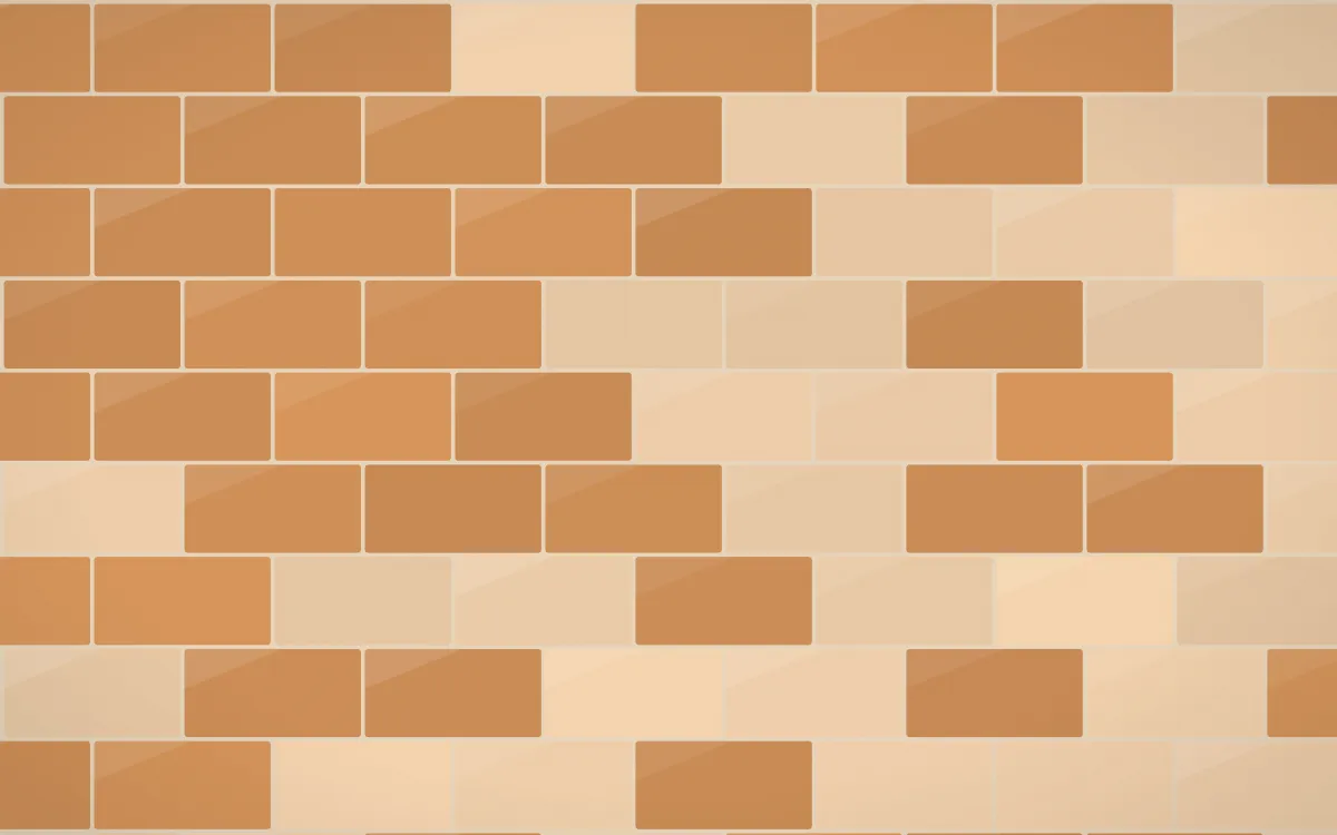 Porto Terra Subway Tiles — colourful beige and orange tile background