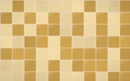 Prague Gold Square Tiles — colourful beige and gold tile background